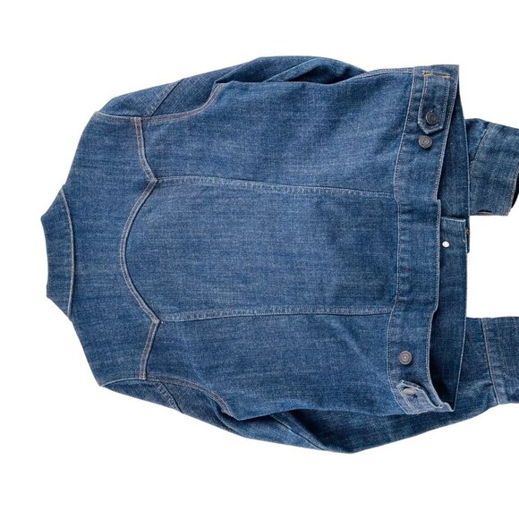 Gap Womens Stretch Denim Jacket Size S With Button Front & Chest Pockets 1385 ne - Picture 3 of 3